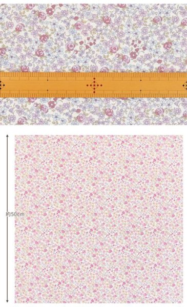 Photo3: ➖ 減價｜‼️不適用於 滿 $350 包郵 及 滿 $600 減 $30｜💢 粉紅、紫色 各有 0.5m 現貨｜🇯🇵 日本製｜100% 棉 薄｜玫瑰 Rose (3)