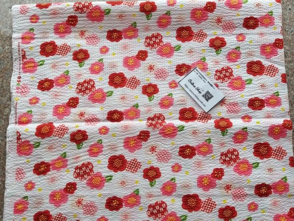Photo3: ➖ 減價｜日本製｜💢 0.5m 現貨｜櫻｜泡泡布｜和風｜波紋布 (3)