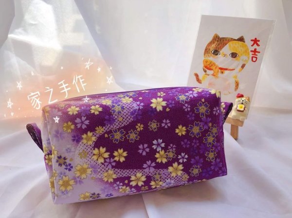 Photo4: ➖ 減價｜‼️不適用於 滿 $350 包郵 及 滿 $600 減 $30｜💢紫 1y 現貨｜🇹🇼 台灣布｜薄棉｜落櫻流水紋｜和風 (4)