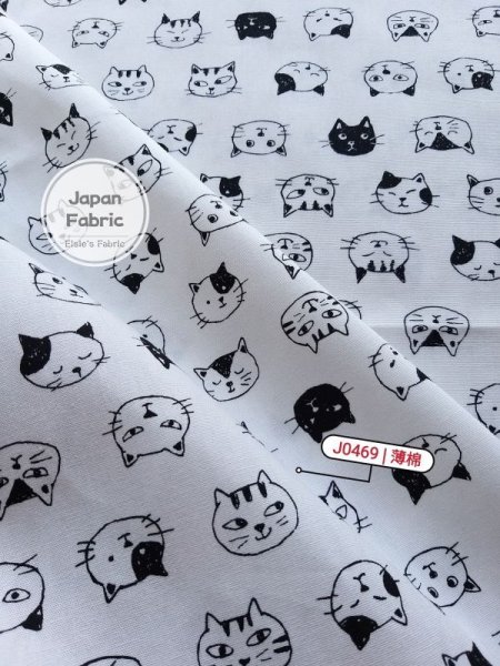 Photo4: ➖ 減價｜‼️不適用於 滿 $350 包郵 及 滿 $600 減 $30｜💢 淺藍、粉、灰白 各有 0.5m 現貨｜🇯🇵 日本製｜100% 棉 薄｜貓｜動物 (4)