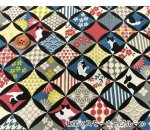 Photo1: ➖ 減價｜‼️不適用於 滿 $350 包郵 及 滿 $600 減 $30｜💢 藍 x 紅 1m 現貨｜🇯🇵 日本製｜100% 棉 薄｜七寶｜和風｜貓 (1)