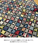 Photo2: ➖ 減價｜‼️不適用於 滿 $350 包郵 及 滿 $600 減 $30｜💢 藍 x 紅 1m 現貨｜🇯🇵 日本製｜100% 棉 薄｜七寶｜和風｜貓 (2)