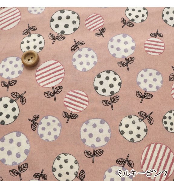 Photo2: ➖ 減價品｜‼️不適用於 滿 $350 包郵 及 滿 $600 減 $30｜💢 復古粉、孔紫 各 0.5m 現貨｜🇯🇵 日本製｜薄棉｜花｜Flower｜圓形 (2)