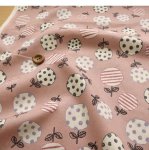 Photo4: ➖ 減價品｜‼️不適用於 滿 $350 包郵 及 滿 $600 減 $30｜💢 復古粉、孔紫 各 0.5m 現貨｜🇯🇵 日本製｜薄棉｜花｜Flower｜圓形 (4)