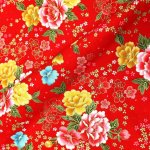 Photo4: 🧧瘋狂亂減｜‼️不適用於 滿 $350 包郵 及 滿 $600 減 $30｜💢 紅、湖藍、深藍 各 1y 現貨｜🇹🇼 台灣製｜厚棉｜花開富貴 (4)