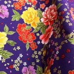 Photo3: 🧧瘋狂亂減｜‼️不適用於 滿 $350 包郵 及 滿 $600 減 $30｜💢 紫 0.5y 現貨｜🇹🇼 台灣布｜厚棉｜花開富貴 (3)