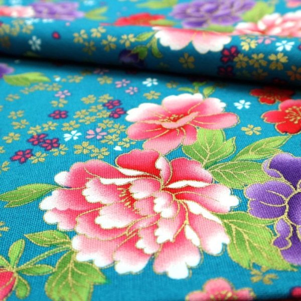 Photo8: ➖ 減價｜‼️不適用於 滿 $350 包郵 及 滿 $600 減 $30｜💢 紅、湖藍、深藍 各 1y 現貨｜🇹🇼 台灣製｜厚棉｜花開富貴 (8)