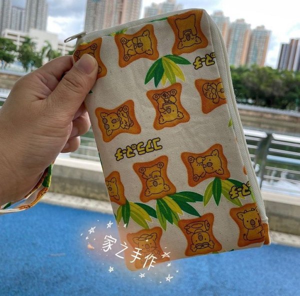 Photo3: 🔥 瘋狂亂減｜‼️不適用於 滿 $350 包郵 及 滿 $600 減 $30｜💢 綠 0.5m 現貨｜🇯🇵 日本製｜牛津布｜樂天熊仔餅 💕 客人作品分享系列 💕 (3)