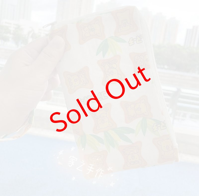 Photo4: 💖超可愛 樂天熊仔餅 ｜🏷️ 現貨清倉‼️不適用於 滿 $350 包郵 及 滿 $600 減 $30｜💢 綠 0.5m 現貨｜🇯🇵 日本製｜100% 棉 牛津布｜附💡建議用途、客人作品分享、「三折/雙折拉鍊銀包」 (4)