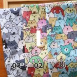 Photo2: ➖ 減價 ｜‼️ 不享 滿 $250 包郵 ‼️不享 滿 $600 減 $30｜💢 綠、粉 各 0.5y 現貨｜🇹🇼 台灣布｜厚棉｜🐱動物粉絲 (2)