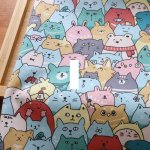 Photo3: ➖ 減價 ｜‼️ 不享 滿 $250 包郵 ‼️不享 滿 $600 減 $30｜💢 綠、粉 各 0.5y 現貨｜🇹🇼 台灣布｜厚棉｜🐱動物粉絲 (3)