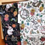 Photo2: ➖ 減價｜‼️不適用於 滿 $350 包郵 及 滿 $600 減 $30｜💢 米、黑各有 0.5y 現貨｜🇹🇼 台灣製｜厚棉｜小兔花朵 (2)