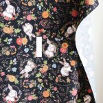 Photo10: ➖ 減價｜‼️不適用於 滿 $350 包郵 及 滿 $600 減 $30｜💢 米、黑各有 0.5y 現貨｜🇹🇼 台灣製｜厚棉｜小兔花朵 (10)