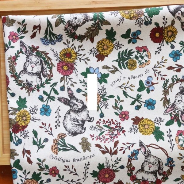 Photo7: ➖ 減價｜‼️不適用於 滿 $350 包郵 及 滿 $600 減 $30｜💢 米、黑各有 0.5y 現貨｜🇹🇼 台灣製｜厚棉｜小兔花朵 (7)