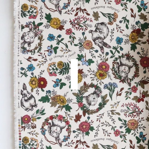 Photo5: ➖ 減價｜‼️不適用於 滿 $350 包郵 及 滿 $600 減 $30｜💢 米、黑各有 0.5y 現貨｜🇹🇼 台灣製｜厚棉｜小兔花朵 (5)