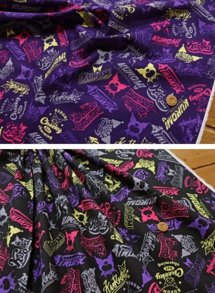 Photo2: ➖ 減價品｜‼️不適用於 滿 $350 包郵 及 滿 $600 減 $30｜💢 紫 0.5m 現貨｜🇯🇵 日本製｜100% 棉 牛津布｜Kuromi (2)