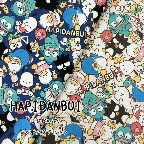 Photo1: 🟥 日本製｜💢 非 現貨｜100% 牛津布｜Sanrio Characters｜Tuxedo Sam｜Pekkle｜Pochacco｜Keroppi｜Hangyodon｜Badtz-Maru (1)