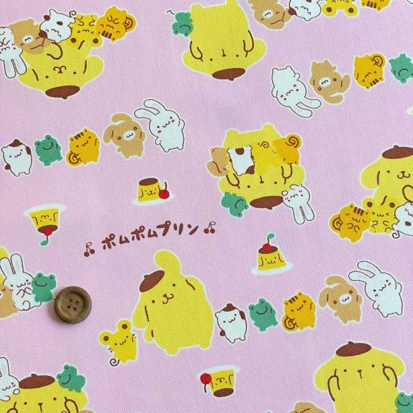 Photo1: 🟣 日本製｜💢 非 現貨｜100% 牛津布｜布甸狗 POMPOMPURIN Sanrio (1)