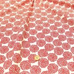 Photo1: ➖ 減價｜‼️不適用於 滿 $350 包郵 及 滿 $600 減 $30｜💢 象牙底紅花 0.5m 現貨｜🇯🇵 日本布｜う早この布｜薄棉｜花 (1)