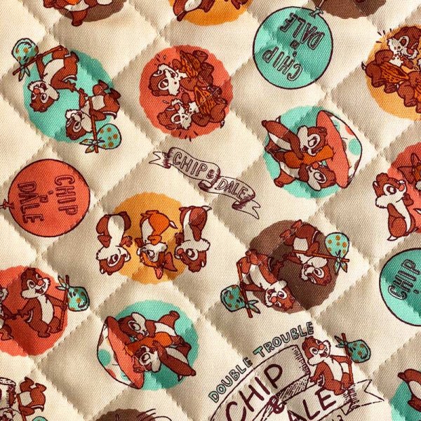 Photo1: 📮 買滿包郵｜💢 非 現貨｜🇯🇵 日本布｜外層 : 牛津布｜間棉｜絎縫｜Disney｜Chip 'n' Dale (1)