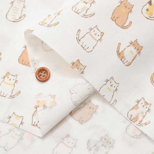 Photo6: ➖ 減價｜‼️不適用於 滿 $350 包郵 及 滿 $600 減 $30｜｜💢 自然、粉、藍 各 1m 現貨｜🇯🇵 日本布｜薄棉｜動物｜貓 (6)