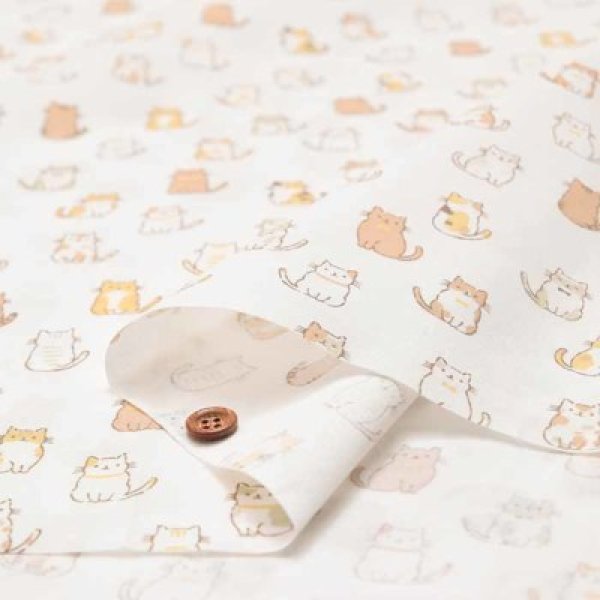 Photo7: ➖ 減價｜‼️不適用於 滿 $350 包郵 及 滿 $600 減 $30｜｜💢 自然、粉、藍 各 1m 現貨｜🇯🇵 日本布｜薄棉｜動物｜貓 (7)