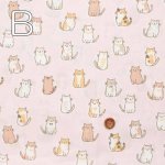 Photo3: ➖ 減價｜‼️不適用於 滿 $350 包郵 及 滿 $600 減 $30｜｜💢 自然、粉、藍 各 1m 現貨｜🇯🇵 日本布｜薄棉｜動物｜貓 (3)