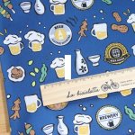 Photo2: ➖ 減價｜‼️ 不享 滿 $250 包郵 ‼️不享 滿 $600 減 $30｜💢藍 0.5y 現貨｜🇹🇼 台灣布｜薄棉｜啤酒美味燒烤 (2)