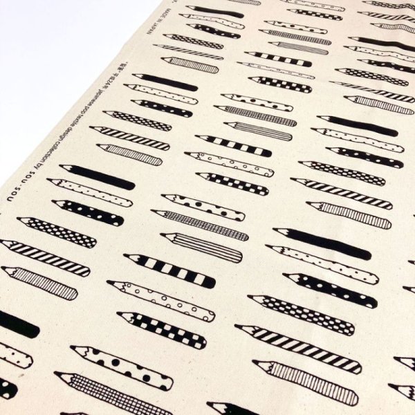 Photo4: 【1米 價格】🔴日本製｜💢 非 現貨｜100% 棉 11號帆布｜SOU・SOU｜鉛筆 (4)