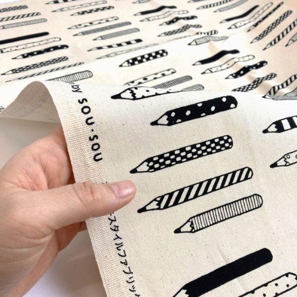 Photo3: 【1米 價格】🔴日本製｜💢 非 現貨｜100% 棉 11號帆布｜SOU・SOU｜鉛筆 (3)