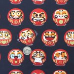 Photo1: 🧧瘋狂亂減｜‼️不適用於 滿 $350 包郵 及 滿 $600 減 $30｜💢 深藍 1尺 現貨｜🇹🇼 台灣布｜達摩招好運｜大版達摩｜💢 牛津布 封 150 cm (1)