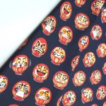 Photo3: 🧧瘋狂亂減｜‼️不適用於 滿 $350 包郵 及 滿 $600 減 $30｜💢 深藍 1尺 現貨｜🇹🇼 台灣布｜達摩招好運｜大版達摩｜💢 牛津布 封 150 cm (3)