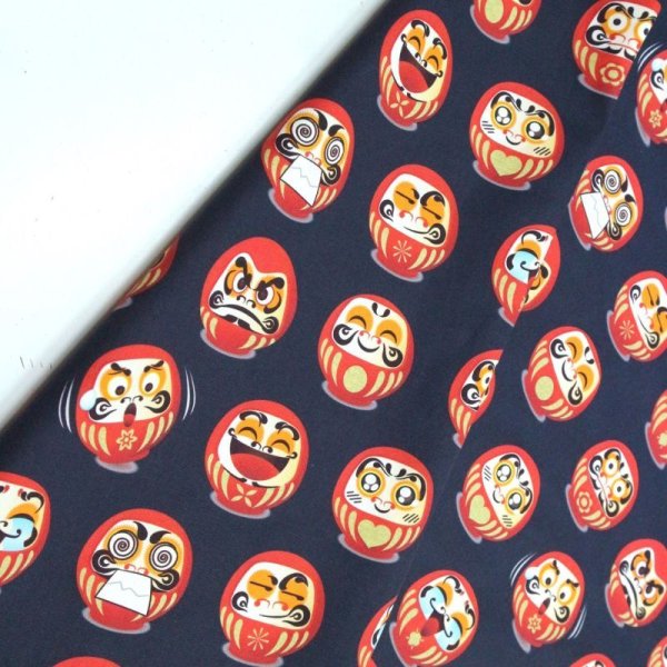 Photo3: ➖ 減價｜‼️不適用於 滿 $350 包郵 及 滿 $600 減 $30｜💢 深藍 1尺 現貨｜🇹🇼 台灣布｜達摩招好運｜大版達摩｜💢 牛津布 封 150 cm (3)