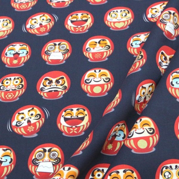 Photo4: ➖ 減價｜‼️不適用於 滿 $350 包郵 及 滿 $600 減 $30｜💢 深藍 1尺 現貨｜🇹🇼 台灣布｜達摩招好運｜大版達摩｜💢 牛津布 封 150 cm (4)