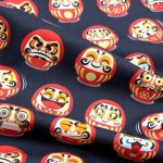 Photo2: 🧧瘋狂亂減｜‼️不適用於 滿 $350 包郵 及 滿 $600 減 $30｜💢 深藍 1尺 現貨｜🇹🇼 台灣布｜達摩招好運｜大版達摩｜💢 牛津布 封 150 cm (2)