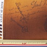 Photo2: ➖ 減價｜‼️不適用於 滿 $350 包郵 及 滿 $600 減 $30｜💢 棕色、橙色 現貨｜🇯🇵 日本製｜YUWA｜薄棉｜時鐘鑰匙｜文字 (2)