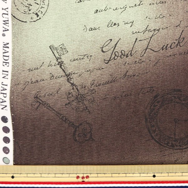 Photo4: ➖ 減價｜‼️不適用於 滿 $350 包郵 及 滿 $600 減 $30｜💢 棕色、橙色 現貨｜🇯🇵 日本製｜YUWA｜薄棉｜時鐘鑰匙｜文字 (4)