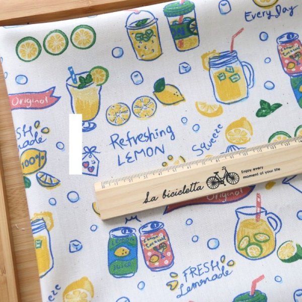 Photo7: ➖ 減價｜‼️不適用於 滿 $350 包郵 及 滿 $600 減 $30｜💢米、藍 有 各 1y 現貨｜🇹🇼 台灣布｜薄棉｜香香檸檬飲料｜食物 (7)