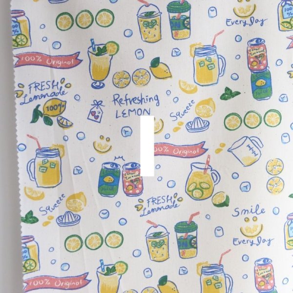 Photo5: ➖ 減價｜‼️不適用於 滿 $350 包郵 及 滿 $600 減 $30｜💢米、藍 有 各 1y 現貨｜🇹🇼 台灣布｜薄棉｜香香檸檬飲料｜食物 (5)