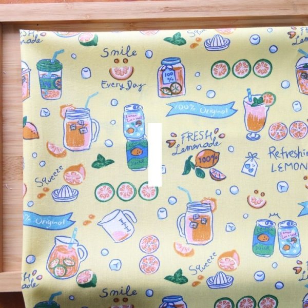 Photo4: ➖ 減價｜‼️不適用於 滿 $350 包郵 及 滿 $600 減 $30｜💢米、藍 有 各 1y 現貨｜🇹🇼 台灣布｜薄棉｜香香檸檬飲料｜食物 (4)