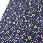 Photo1: ➖ 減價品｜‼️ 不可 滿 $250 包郵 ‼️不可 滿 $600 減 $30｜💢 深藍 1m 現貨｜🇯🇵 日本布｜う早この布｜100%棉｜中等厚度｜花 (1)