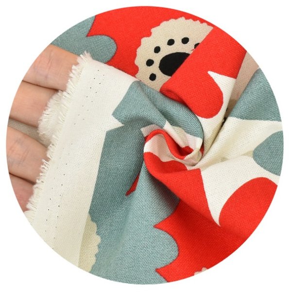 Photo3: ➖ 減價｜‼️不適用於 滿 $350 包郵 及 滿 $600 減 $30｜｜💢 3色各有 0.5m 現貨｜🇯🇵 日本布｜う早この布｜10號帆布｜花 (3)