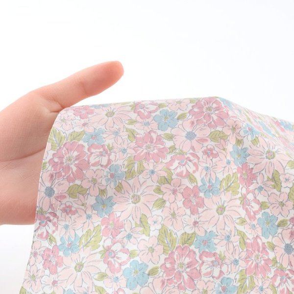 Photo3: ➖ 減價｜‼️不適用於 滿 $350 包郵 及 滿 $600 減 $30｜｜💢 粉、紫 各1m 現貨｜🇯🇵 日本布｜薄｜65% polyester、35% cotton｜碎花 (3)