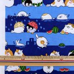 Photo2: ➖ 減價｜‼️不適用於 滿 $350 包郵 及 滿 $600 減 $30｜🟥 日本製｜💢 深軍 0.5m 現貨｜100% 棉 牛津布｜Kokka｜Mofunimal (2)