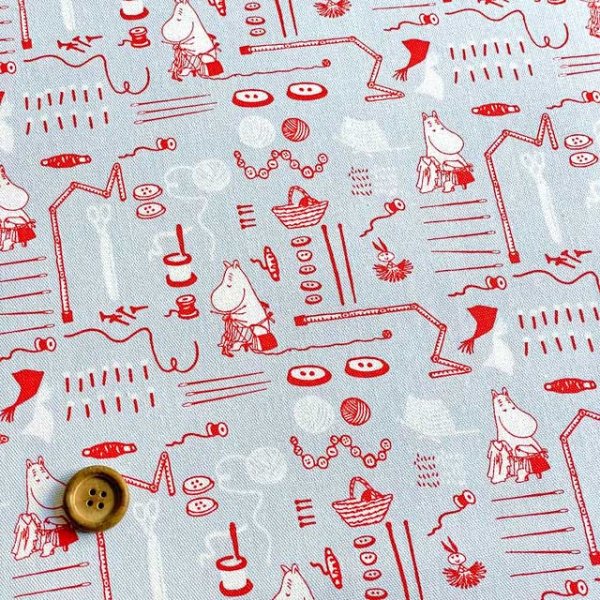 Photo5: 【1米 價格】🔵日本製｜💢非現貨｜100% 棉 牛津布｜MOOMIN  姆明 (5)