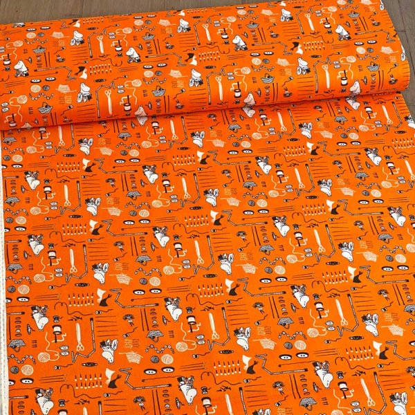 Photo2: 【1米 價格】🔵日本製｜💢非現貨｜100% 棉 牛津布｜MOOMIN  姆明 (2)