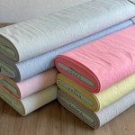 Photo2: 【1米 價格】🟣日本製｜💢 非 現貨｜素色｜55% cotton, 45% polyester｜再生聚酯有機粗斜紋布料｜‼️不可高溫熨燙｜🎨 黃 (2)