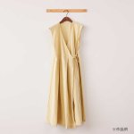 Photo5: 【1米 價格】🟣日本製｜💢 非 現貨｜素色｜55% cotton, 45% polyester｜再生聚酯有機粗斜紋布料｜‼️不可高溫熨燙｜🎨 黃 (5)