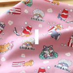 Photo1: 🔥 瘋狂亂減｜‼️不適用於 滿 $350 包郵 及 滿 $600 減 $30｜💢粉 1y 現貨｜🇹🇼 台灣布｜薄棉｜柴犬爆米花｜狗狗｜動物｜Shiba Inu (1)