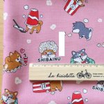 Photo2: 🔥 瘋狂亂減｜‼️不適用於 滿 $350 包郵 及 滿 $600 減 $30｜💢粉 1y 現貨｜🇹🇼 台灣布｜薄棉｜柴犬爆米花｜狗狗｜動物｜Shiba Inu (2)